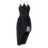 Dress Lace Irregular Deep V Neck Strap Formal - menochic